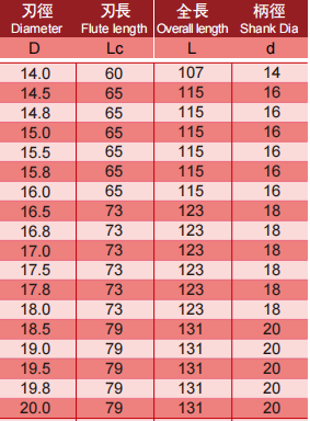 超微粒钨钢钻头(内冷)2FLUTES-标兵传动网