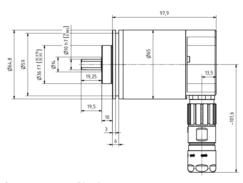 CEV65M-01360，这是一款SSI通讯协议的绝对值编码器
